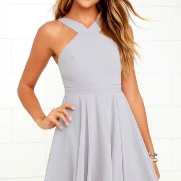 Lulu's Forevermore Skater Mini Dress size large - Picture 8 of 10